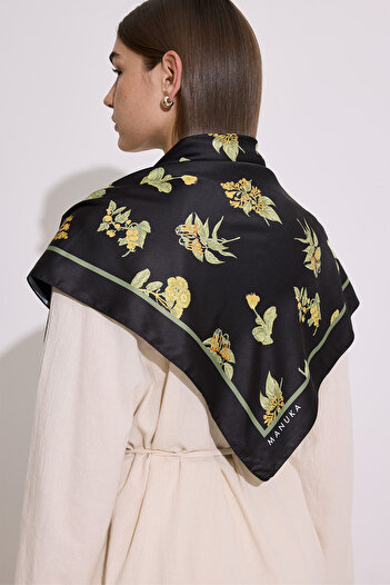 Manuka Satin Patterned Shal Aloha
