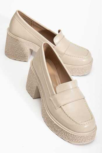 CHİCELLA Lureva Women's Beige Loafer Shoes