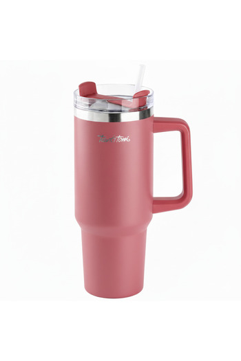 Tantitoni Move Red Stainless Steel Thermoses with Straw 1.2L