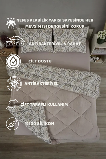 Sudemhome Double Wellsoft Double-Sided Quilt and Pillowcase Set