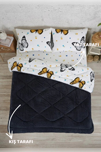 Sudemhome Double Wellsoft Double-Sided Quilt and Pillowcase Set