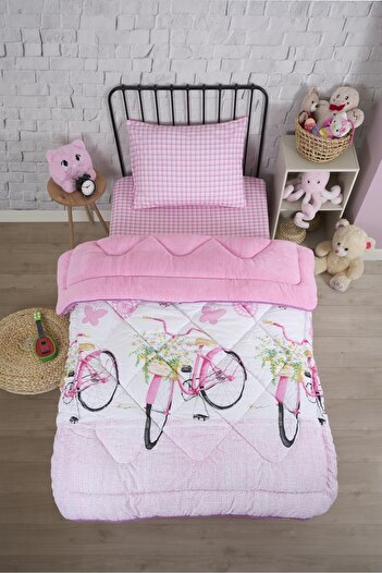 Sudemhome Single Wellsoft Double-Sided Quilt and Pillowcase Set