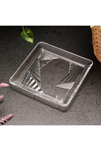 Paşabahçe Madlen 2-Piece Glass Sweet Plate 68317