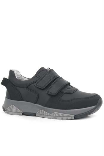 Rakerplus Genuine Leather Black Children's Sports School Shoes