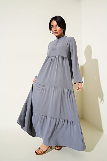 Hiccup Bdart Bow Lace-Up Maxi Dress