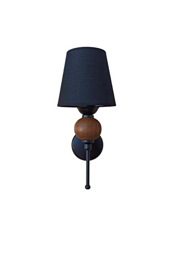 DEDE Single Perge Applique Natural Wood Bulk Black Painted with Black Hat