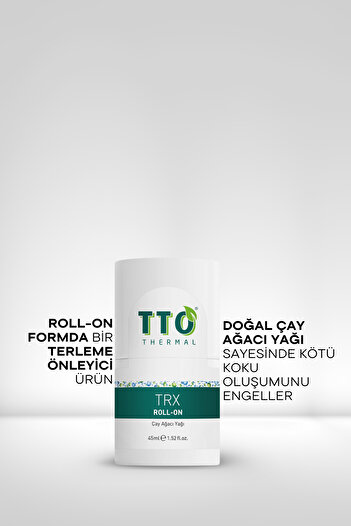 TTO Trx El,ayak, Koltuk Altı Terleme Önleyici Roll-on 45 ml (ÇAY AĞACI YAĞI / TEA TREE OIL)