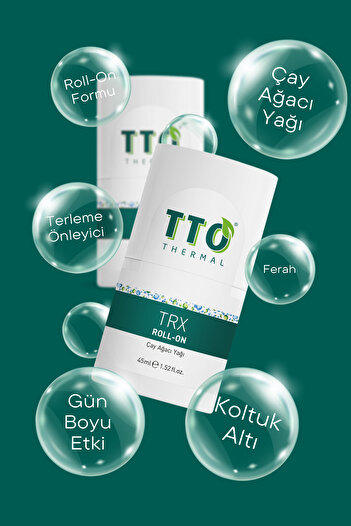 TTO Trx El,ayak, Koltuk Altı Terleme Önleyici Roll-on 45 ml (ÇAY AĞACI YAĞI / TEA TREE OIL)