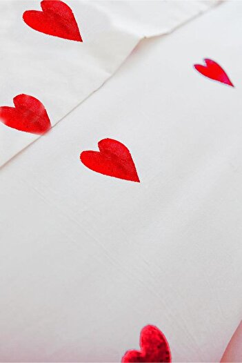 Mulberry Heart Elastic Double Duvet Cover and Sheet - Heart Design