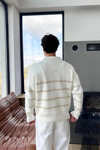 Flaw Wear Half Zip Knit Sweater