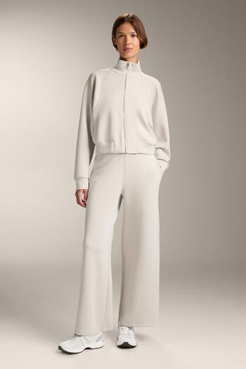 Oysho Straight-leg striped trousers with soft-touch modal