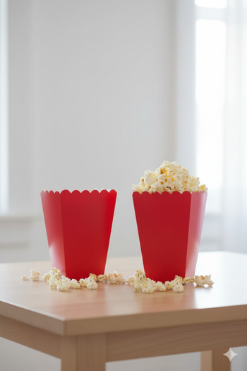 Deniz Party Store Popcorn Box 10 Pieces Red Color