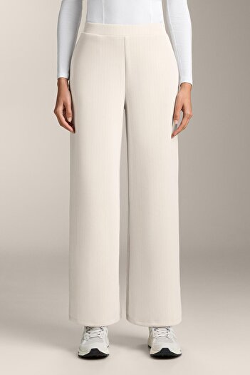 Oysho Straight-leg striped trousers with soft-touch modal
