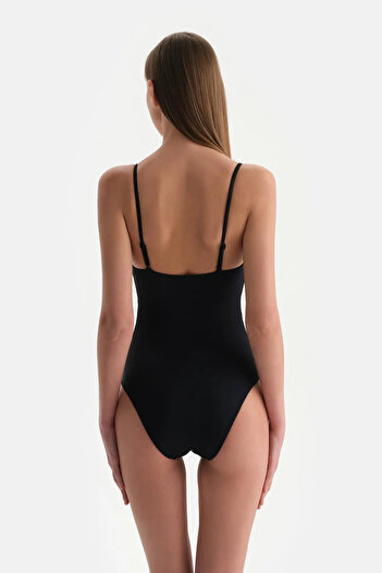 Dagi One Shoulder Black Swimsuit