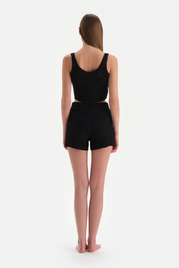 Dagi Black Thick Strap Undershirt