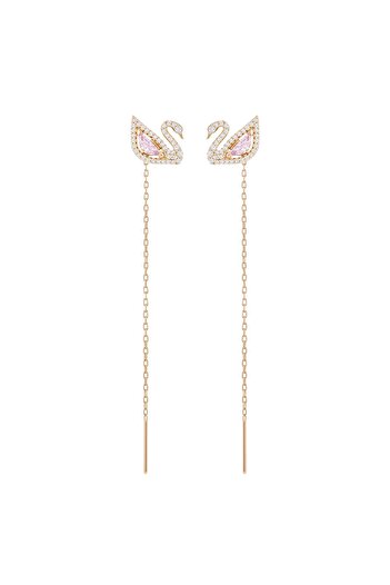 Swarovski 5469990 Earrings Dazzling Swan:Pe Lng Czmo/Ros