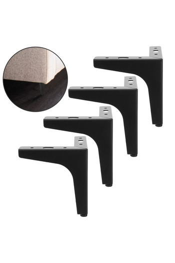 Legs Triangular Metal Furniture Legs - Set of 4 Heavy Duty for Chairs, Sofas, Cabinets and Tables