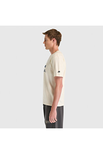 New Balance Ανδρικό μπλουζάκι MNT3522 μπεζ