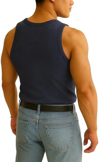 gamaro Men's Halter Neck Slimfit Sportsman Lycra Singlet