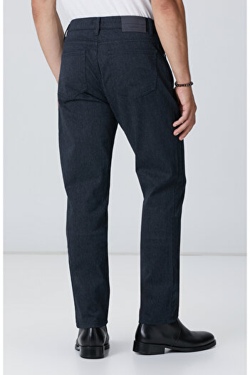 Network Lacivert Casual Pantolon