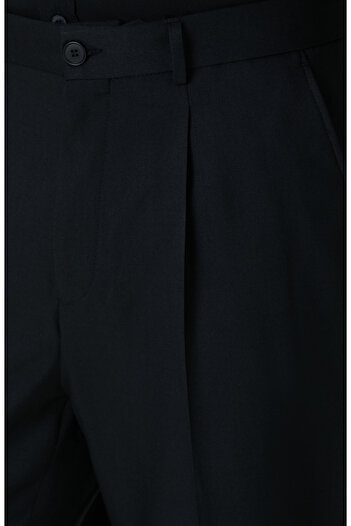 Network Siyah Jakarlı Comfort Fit Pantolon