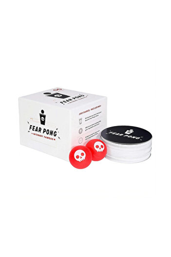 Rotixfy Fear Pong: Internet Famous, Joc de societate, Rotixfy, 100 cartonase impermeabile, 2 mingi de ping-p