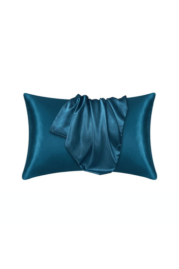 Rotixfy Silk Imitation Pillowcase, Blue Paris, 51x76 cm, Luxurious, Durable, Anti-Static, Anti-Pilling, Air