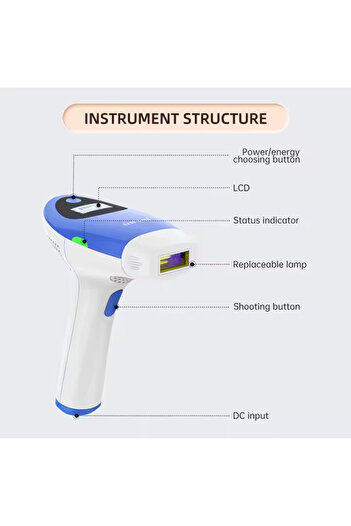 Mlay T3 IPL Permanent Hair Removal for Face Lip Bikini Leg Body 1HR 1SR 1AC No Cooling Function