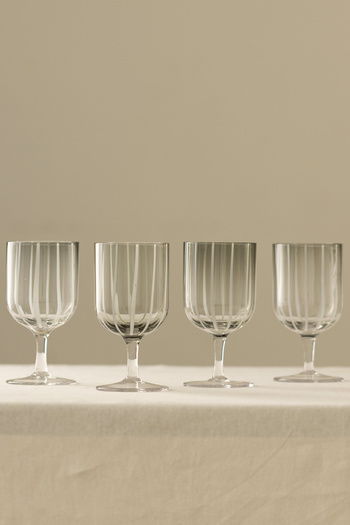 Rakle Siesta Handmade Self-Colored Set of 4 Ice Cream Cups Smoked 350 Cc