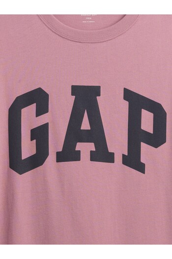 GAP Erkek Pembe Everyday Soft Logo T-Shirt