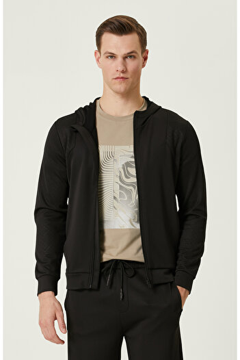 Network N-Tech Siyah Kapüşonlu Sweatshirt