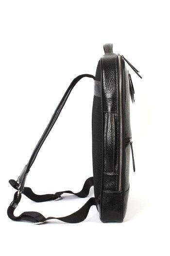 Aka Deri Genuine Leather Black Laptop Backpack 908 60