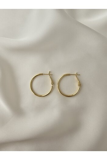 Zivazer Store Women's Steel Tarnish-Resistant Xuping Plain Hoop Earrings