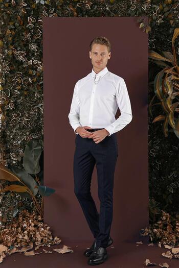 Efor P 1134 Slim Fit Lacivert Spor Pantolon