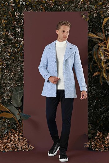 Efor KA 078 Slim Fit Mavi Spor Kaban