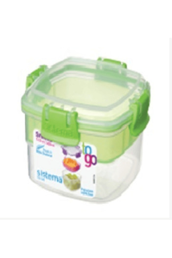 Sistema Square Food Storage Container 400ml (Assorted colors)