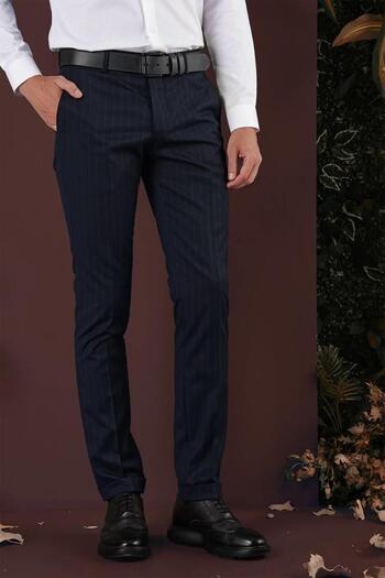 Efor P 1134 Slim Fit Lacivert Spor Pantolon