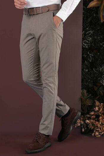 Efor P 1136 Slim Fit Bej Klasik Pantolon