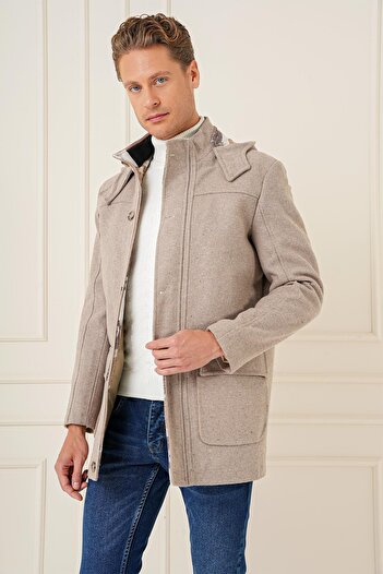 Efor KA 083 Slim Fit Bej Spor Kaban
