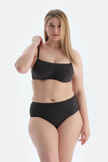 Eros Black High Waist Bikini Bottom