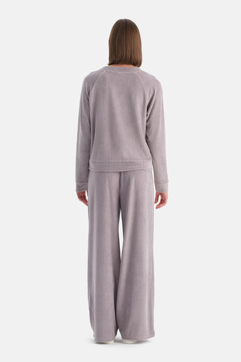 Eros Light lilac velvet trousers