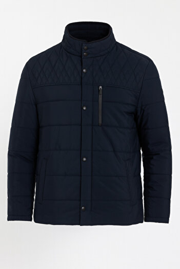 CIVILTIPOLO Men's Regular Washable Regular Quilted Coat & Jacket with Inner Pockets and Fur Lining