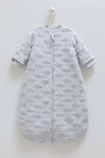 DIGERUI Cute Dreams Cloud Detailled Aymut Sleeping Bag-Tog 2.5 Gray