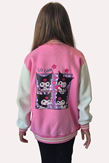QUB CLUB Girl's Powder College Jacket 1 μέγεθος μπορεί να προτιμήσει μεγαλύτερο