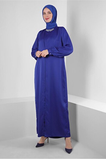 Alvina SATIN JUMPSUIT 43580 WITH FRONT TIE DETAIL