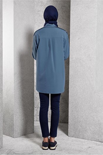Alvina PUL PAYETLİ TESETTÜR TUNİK 45104