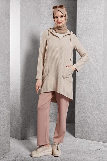 Alvina 45100 Model Capiteon Patterned Tunic