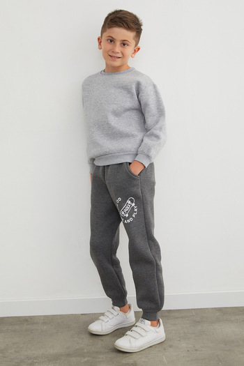 Fulla Moda 3 Thread Skateboard Printed Jogger Boys' Sweatpants