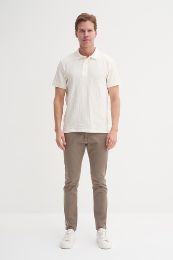 Cazador Μπλουζάκι με μοτίβο με κυματιστό γιακά Polo Regular Fit