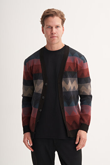 Cazador Regular Fit Soft Touch Vintage Buttoned Cardigan